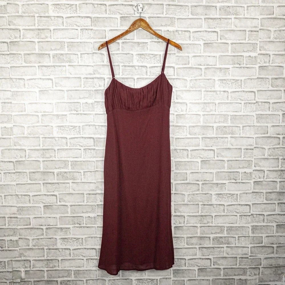 Reformation Burgundy Midi Dress - Picture 5 of 7